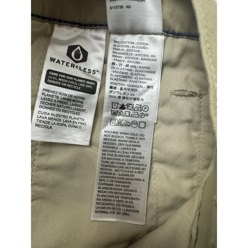 Levis XX Chino Shorts Mens 28 Khaki Tan‎ Stretch Twill